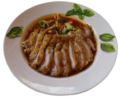Knusprige Ente mit Süß-Sauer Sauce (scharf)